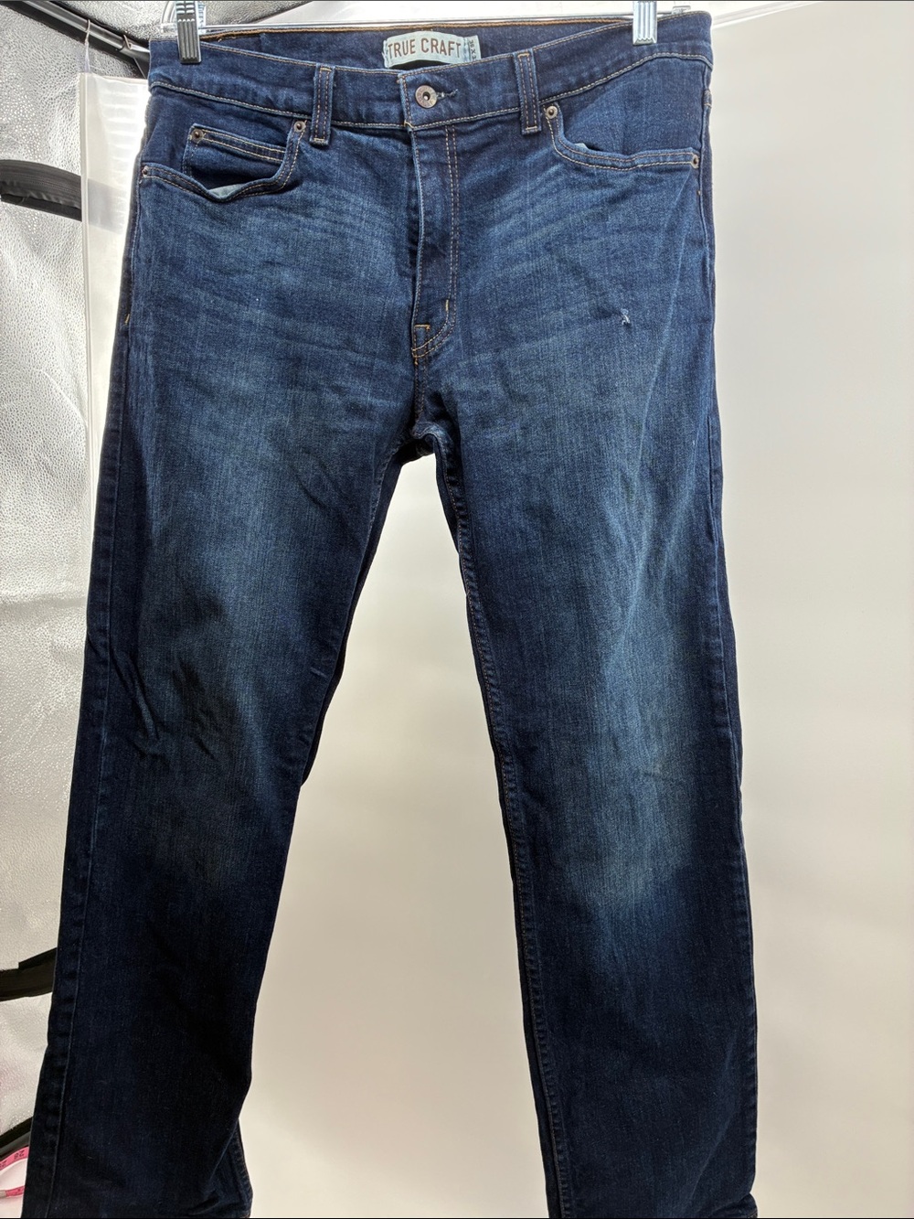 True Craft Men's Indigo Slim-Straight Jeans